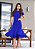 Vestido Peplum Azul Royal em Crepe de Malha - Imagem 3