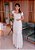 Vestido Longo Branco Off White Forrado em Lese - Imagem 3