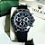 Relógio masculino linha Premium Daytona Panda Black Automático Pulseira de borracha Oyster flex a prova d’água 40m - Imagem 10