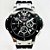 Relógio masculino linha Premium modelo Geneve Big Bang Tuiga Pulseira de borracha a prova d’água 40m - Imagem 4