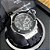 Relógio masculino linha Premium modelo Geneve Big Bang Tuiga Pulseira de borracha a prova d’água 40m - Imagem 3