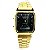 Relógio unissex linha master Casio Retrô Pulseira de aço inox a prova d’água 20m - Imagem 2