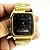 Relógio unissex linha master Casio Retrô Pulseira de aço inox a prova d’água 20m - Imagem 1