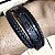 Pulseira bracelete em couro Premium modelo Mont blanc - Imagem 1