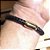 Pulseira bracelete em couro Premium modelo Bvlgari - Imagem 2