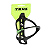 Suporte de Caramanhola TRUE SPORT Nylon Preto/Verde - Imagem 1