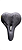 Selim AGILETTE GEL Preto/Preto BORDA:Prata AZ-537F3 - Imagem 1