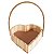 Cesta Coração Com Alça de 30cm - Imagem 1