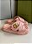 Sandália Plataforma Gucci GG Marmont Couro Rosa - Imagem 1