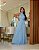 Vestido Azul Serenity Tule com brilho - Imagem 1