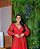 Vestido Punho de Tule com brilho Dubai Vermelho - Imagem 2