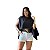 Blusa Capa feminina estilosa varias formas de usar moda influencer - Imagem 4