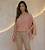 Blusa Capa feminina acompanha TOP estilosa varias formas de usar moda influencer - Imagem 2