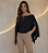 Blusa Capa feminina acompanha TOP estilosa varias formas de usar moda influencer - Imagem 6