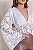 Blusa Feminina Bata Boho Manga Longa Soltinha De Renda - Imagem 4