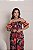 Vestido feminino longo floral brasilidade moda inspiração Farm ombro a ombro - Imagem 1