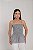 Blusa Cropped Feminina Alice Alçinha Lastex Casual - Imagem 14
