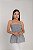 Blusa Cropped Feminina Alice Alçinha Lastex Casual - Imagem 13