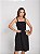 Vestido Feminino Curto Alice Alça Liso Tecido Duna Verão Casual - Imagem 5