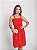 Vestido Feminino Curto Alice Alça Liso Tecido Duna Verão Casual - Imagem 1