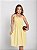 Vestido Feminino Curto Alice Alça Liso Tecido Duna Verão Casual - Imagem 7