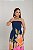 Vestido Feminino Longo Tomara que Caia Lara Floral Fenda Lateral - Imagem 2