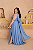Vestido Feminino Longo com Capa Plus Size - Imagem 5