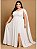 Vestido Feminino Longo com Capa Plus Size - Imagem 9