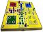 Tabuleiro Oficial Jogo Ludo Tabuleiro De Madeira - Imagem 1