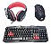 Kit Gamer 4 Em 1 Teclado + Mouse 3200dpi + Headset + Mouse Pad - Imagem 1