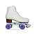 Patins Adventure Branco c/ Roda Lilás - Imagem 1