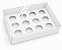 Caixa para 12 Brigadeiros Tampa Transparente 20x13x4 - Pct com 10 Unidades - Imagem 1