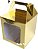 Caixa Maleta 10x10x10 Dourado Brilhante - Pct com 10 Unidades - Imagem 1