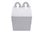 Caixa Maleta Modelo Mc Donald's 11,5x11,5x10 / Branco - Pct com 10 Unidades - Imagem 2
