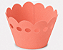 50 Wrapper para Cupcakes 7,5x5x4,5 - Salmão - Imagem 1