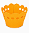 50 Wrapper para Cupcakes 7,5x5x4,5 - Laranja Claro - Imagem 1