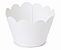 50 Wrapper para Cupcakes 6,5x4,5x4,5 - Branco - Imagem 1