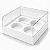 Caixa para 4 Mini Cupcakes 12x12x6 - Pct com 10 Unidades - Imagem 1