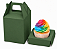 Caixa Maleta para 1 Mini Cupcake 6x6x6 - Pct com 10 Unidades - Imagem 1