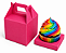Caixa Maleta para 1 Cupcake 8x8x8 - Pct com 10 Unidades - Imagem 1