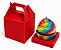 Caixa Maleta para 1 Cupcake 8x8x8 - Pct com 10 Unidades - Imagem 1
