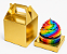 Caixa Maleta para 1 Cupcake 8x8x8 - Pct com 10 Unidades - Imagem 1