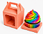 Caixa Maleta para 1 Cupcake 8x8x8 - Pct com 10 Unidades - Imagem 2