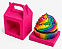 Caixa Maleta para 1 Cupcake 8x8x8 - Pct com 10 Unidades - Imagem 2