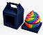 Caixa Maleta para 1 Cupcake 8x8x8 - Pct com 10 Unidades - Imagem 2