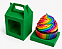 Caixa Maleta para 1 Cupcake 8x8x8 - Pct com 10 Unidades - Imagem 2