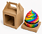 Caixa Maleta para 1 Cupcake 8x8x8 - Pct com 10 Unidades - Imagem 2