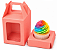 Caixa Maleta para 1 Mini Cupcake com Visor 6x6x6 - Pct com 10 Unidades - Imagem 1