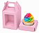 Caixa Maleta para 1 Mini Cupcake com Visor 6x6x6 - Pct com 10 Unidades - Imagem 1