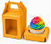 Caixa Maleta para 1 Mini Cupcake com Visor 6x6x6 - Pct com 10 Unidades - Imagem 1